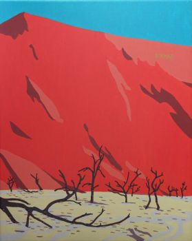 Michal Korman: Consolations: #4/ La forêt desolée ( l'air stagne et pèse ), oil on canvas, 41x33cm, Paris 2020